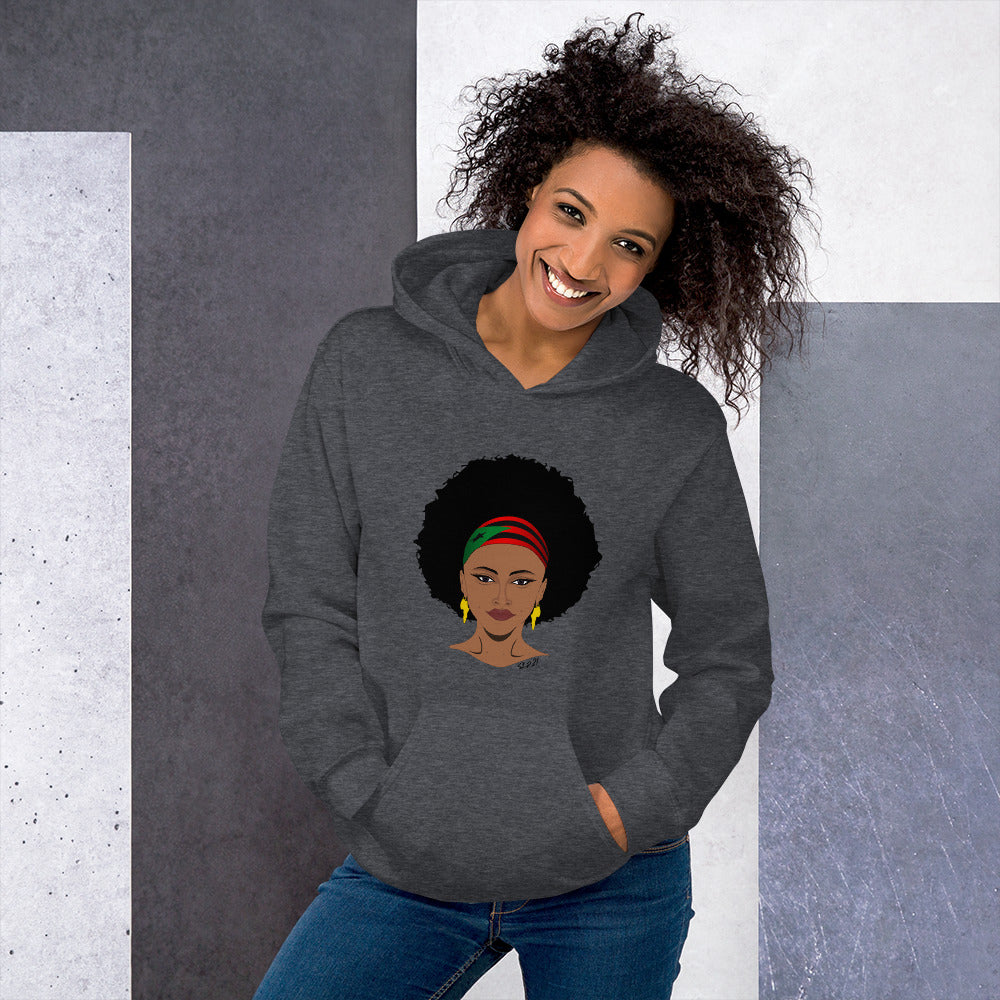 Sudadera con capucha unisex La Afro Latina