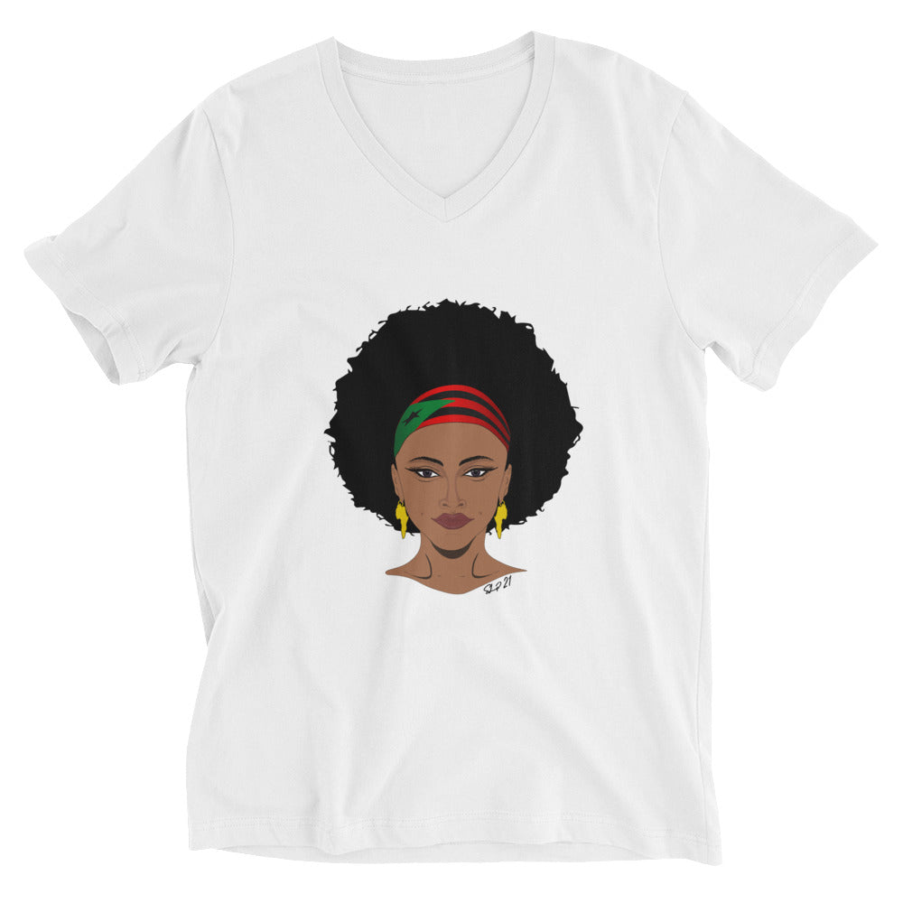"La Afro Latina" V-Neck T-Shirt
